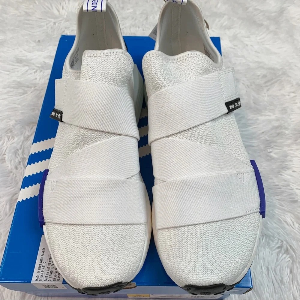 adidas women Originals NMD_R1 Strap cloud White Lucid‎ Blue Core Black shoes